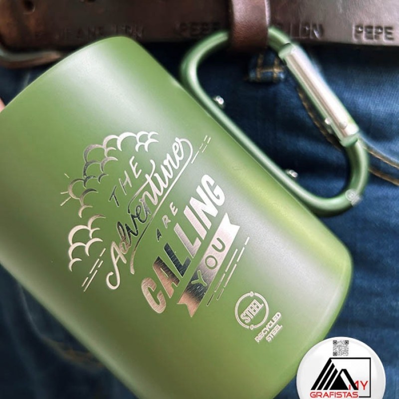 Μεταλλική Κούπα Θερμός Με Χάραξη το Σχεδιο σας. Κωδ. 06873-227