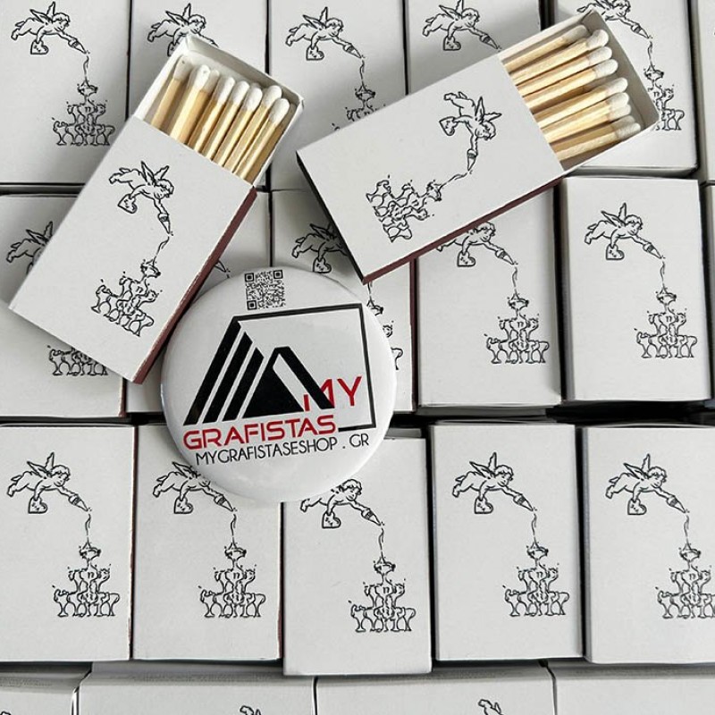 Σπίρτα  Με Εκτύπωση το Σχεδιο σας Κωδ. 02325.