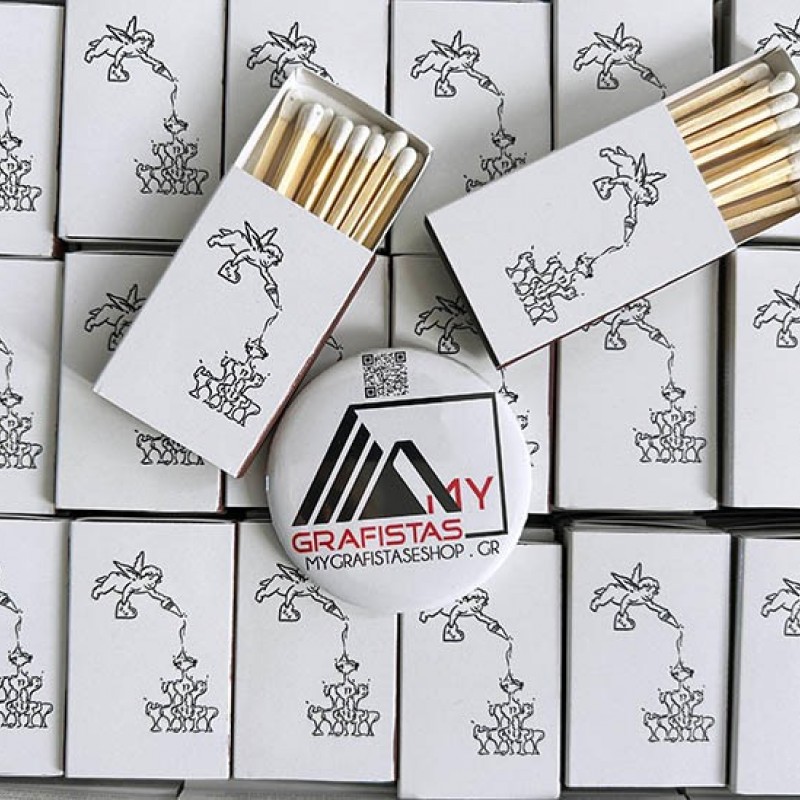 Σπίρτα  Με Εκτύπωση το Σχεδιο σας Κωδ. 02325.